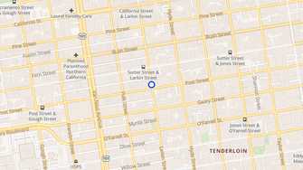 Map for Saratoga Apartments - San Francisco, CA