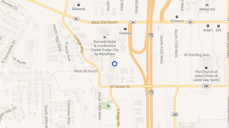Map for Willow Brook Apartments - Cedar City, UT