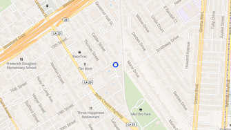 Map for Garden Lane Apartments - Gretna, LA