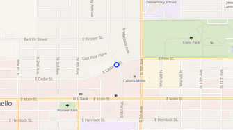 Map for Cedar Park Apartments - Othello, WA