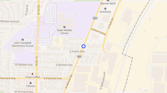 Map for Selah Square Apartments - Selah, WA