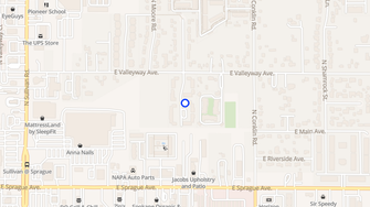 Map for East Valley Senior Housing - Spokane Valley, WA
