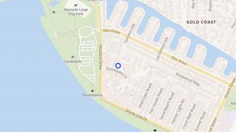 Map for South Shore Beach & Tennis Clb - Alameda, CA