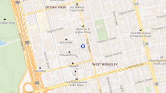 Map for Oceanview Garden Apartments  - Berkeley, CA