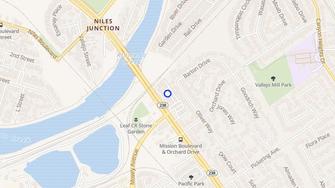 Map for Niles Station Apartments - Fremont, CA