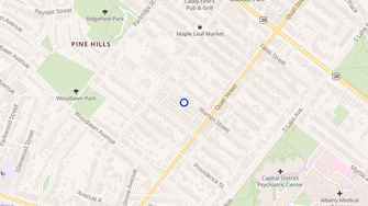Map for Park Row Apartments - Albany, NY