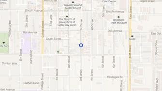 Map for Crosswood Apartments - Woodland, CA