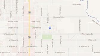 Map for Rose Garden Apartments - Burns, OR