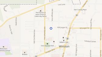 Map for Pine Tree Apartments - Winston, OR