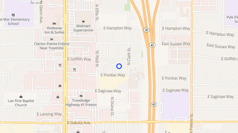 Map for Peppertree Apartments - Fresno, CA