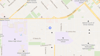 Map for Lula Haynes Plaza Apartments - Fresno, CA