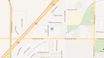 Map for Woodbridge Apartments - Clovis, CA
