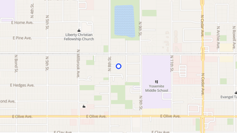 Map for Manzanilla Apartments - Fresno, CA