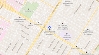 Map for Aspen Place Apartments-Seniors - Downey, CA