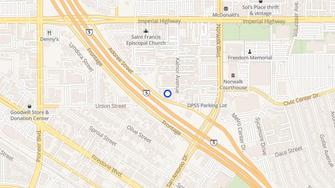 Map for Plantation Apartments - Norwalk, CA