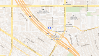 Map for Plantation Apartments - Norwalk, CA