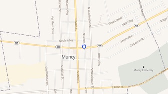 Map for Twin Hills Efficiencies - Muncy, PA