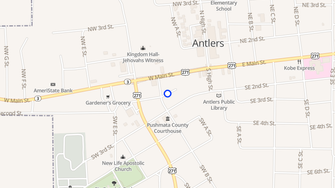 Map for Cole Spring Apartments - Antlers, OK