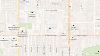 Map for Paradise Palms - Southern Avenue - Phoenix, AZ