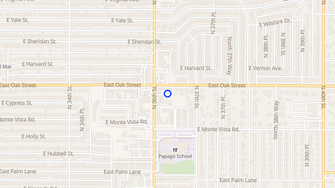 Map for Los Robles Apartments - Phoenix, AZ