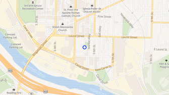 Map for Riverloft Apartments - Reading, PA