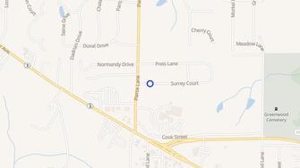 Map for Surrey Court Apartments - Godfrey, IL