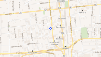 Map for University Apartments - Carbondale, IL