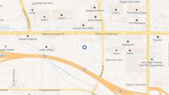 Map for Mission Villa Apartments - Santee, CA