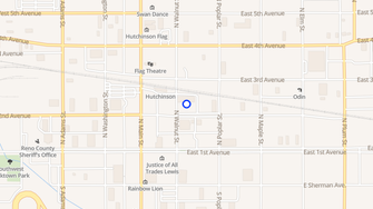 Map for Walnut Court Apartments - Hutchinson, KS