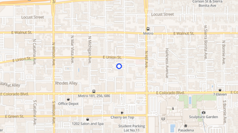 Map for Camellia Apartments - Pasadena, CA