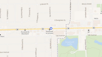 Map for C'est La Vie Apartments - Wheaton, IL