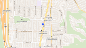 Map for Vista Grande Apartments - Daly City, CA