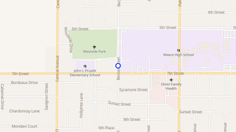 Map for Wasco Park Apartments - Wasco, CA