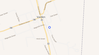 Map for Poplar Manor - Vaiden, MS