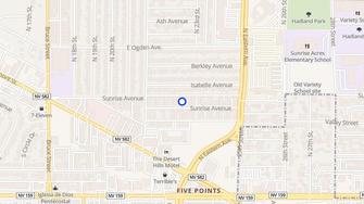 Map for Deauville Sunrise Apartments - Las Vegas, NV