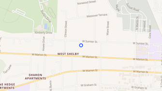 Map for Sharon Apartments - Shelby, NC