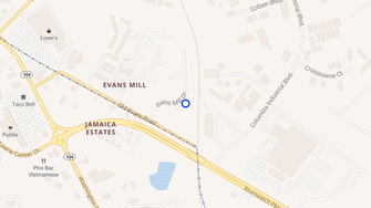 Map for Evans Mill - Evans, GA