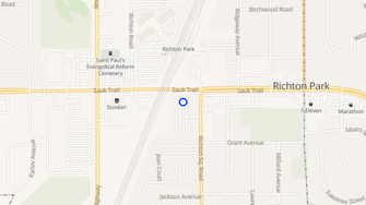 Map for Richton Square Apartments - Richton Park, IL