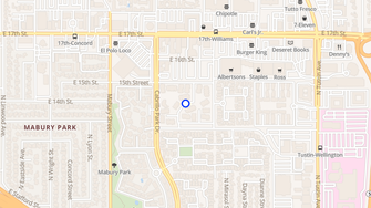 Map for Cabrillo Palms Apartments - Santa Ana, CA