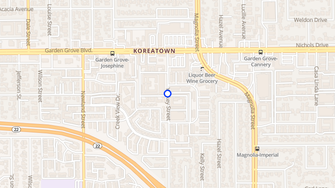Map for Franciscan Garden Apartments - Garden Grove, CA