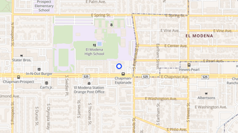 Map for Orange Creek Apartments - Orange, CA