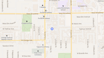 Map for Casa Fortin Apartments - Anaheim, CA
