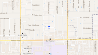 Map for Webster West Apartments - Anaheim, CA