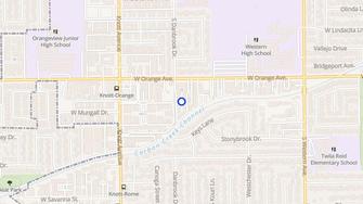 Map for Orange Tree Garden Apartments - Anaheim, CA