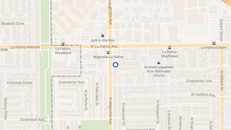 Map for Magnolia Apartments - Anaheim, CA