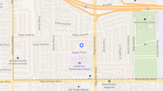 Map for Lamplighter Village Apartments - Garden Grove, CA