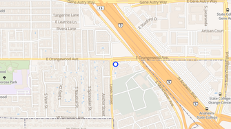 Map for Sunrise Fountains Apartments - Anaheim, CA