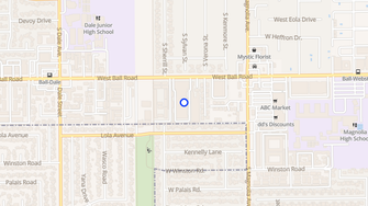 Map for Balboa Apartments - Anaheim, CA