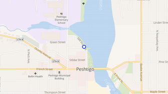 Map for Riverview Apartments - Peshtigo, WI