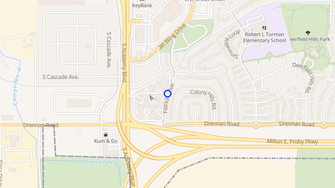 Map for Colony Hills Apartments - Colorado Springs, CO